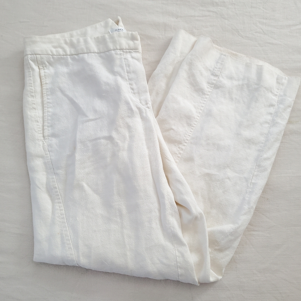 Gunex hemp wide leg pants women's 12